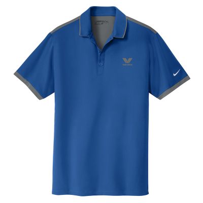 Nike Golf Dri-FIT Stretch Woven Polo - Gym Blue/Dark Grey